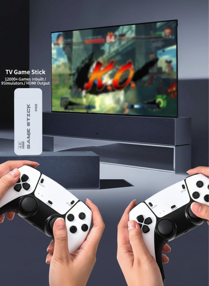 فيكسا برو وحدة تحكم ألعاب كلاسيكية لاسلكية M15 | عصا ألعاب 4K HD جاهزة للتوصيل والتشغيل للتلفزيون | أكثر من 20,000 لعبة كلاسيكية مدمجة | وحدات تحكم لاسلكية 2.4 جيجاهرتز | مجموعة ألعاب فيديو لشخصين للأطفال والكبار - Image 2