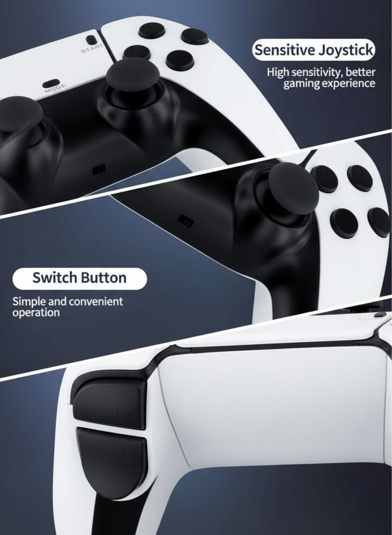 فيكسا برو وحدة تحكم ألعاب كلاسيكية لاسلكية M15 | عصا ألعاب 4K HD جاهزة للتوصيل والتشغيل للتلفزيون | أكثر من 20,000 لعبة كلاسيكية مدمجة | وحدات تحكم لاسلكية 2.4 جيجاهرتز | مجموعة ألعاب فيديو لشخصين للأطفال والكبار - Image 5