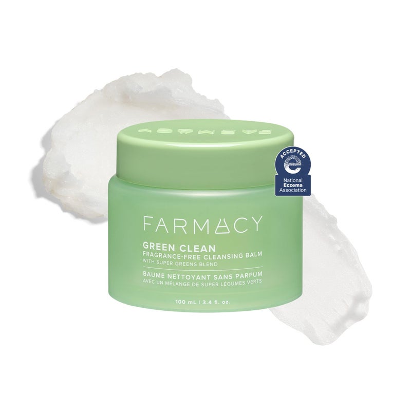 Farmacy Sensitive Skin Makeup Remover Cleansing Balm Green Clean Waterproof Makeup Remover Balm Oil Cleanser for Face Melts Make Up SPF Hydrates Softens Skin FragranceFree 100ml - Image 2