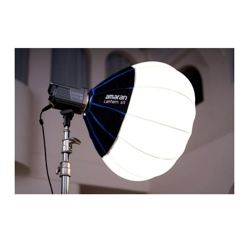 AMARAN Lantern 65 Softbox,360 Soft Light Source Quick-Build Press Mount for COB Lights and Other Bowens Mount for 100d/200x/300c/150c/300x/300d - Image 2