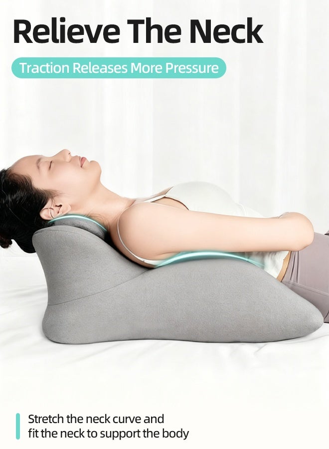 قف وسادة إسفينية لدعم الظهر للسرير - وسادة استراحة من إسفنج الذاكرة مع وسادة دعم صغيرة، وسادة قراءة مريحة للجلوس والنوم، وتخفيف ارتجاع المريء، ومنع الشخير، ودعم وضعية الساقين - Image 3