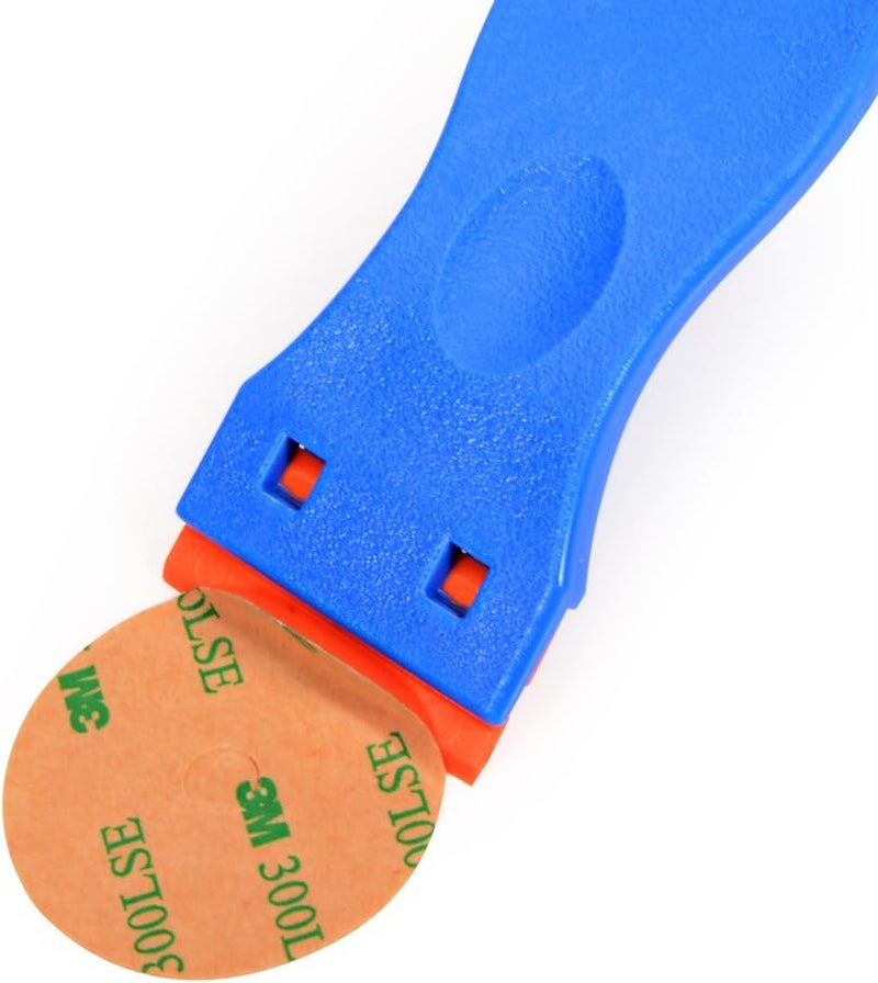 Ehdis 1.5" Plastic Razor Scraper with 10pcs Double Edged Plastic Blades for Removing Labels Stickers Decals on Glass Windows - Image 3