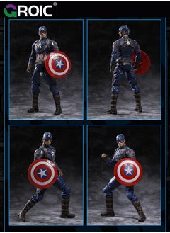 GROIC Marvel Epic Hero Captain America, Marvel Avengers Titan Hero Series Captain America from Marvel, 7-Inch Action Figure with Movable Joint, Collectible Figures Toys, Inspired by The Marvel Universe  - Image 5