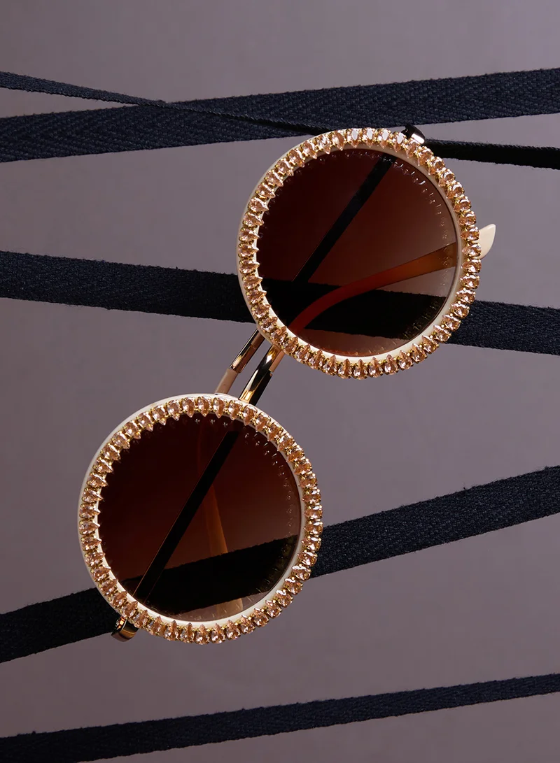 Haute Sauce Women Round Sunglasses With UV Protected Lens SS23_HSSG2226