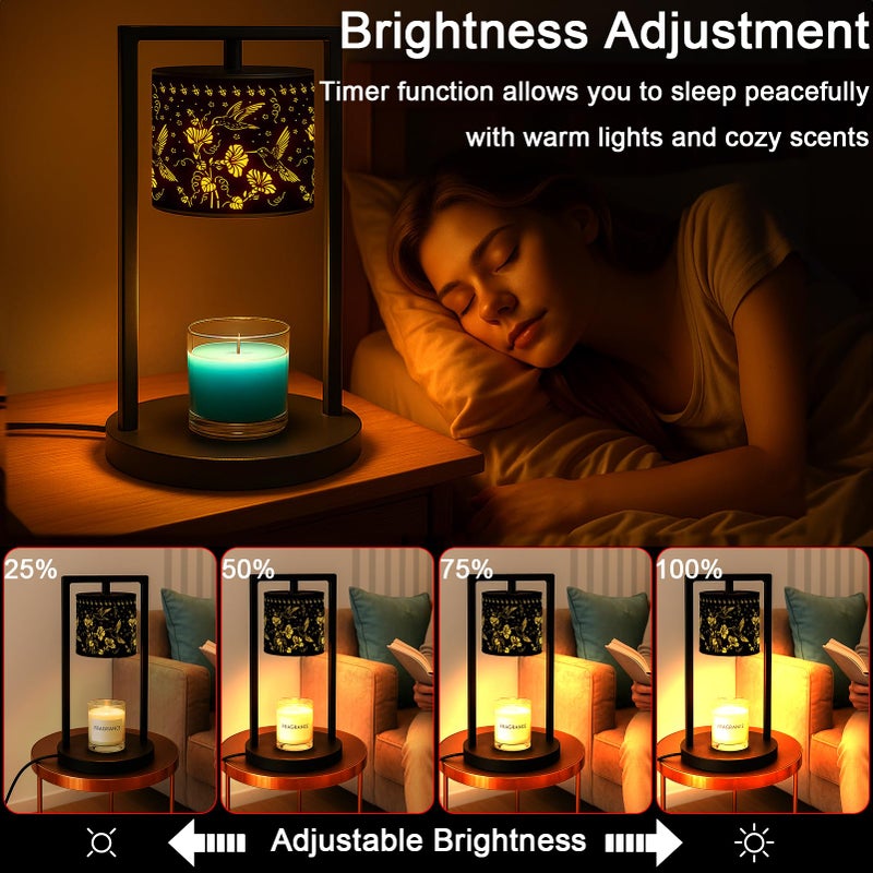 Gantok Candle Warmer Lamp with Timer Wax Melt Warmer for Scented Jar Candles Candle Lamp Warmer Gifts for Mom Christmas Gifts, House Warming Gifts New Home Office Dorm Room Fall Decor (Hummingbird) - Image 4