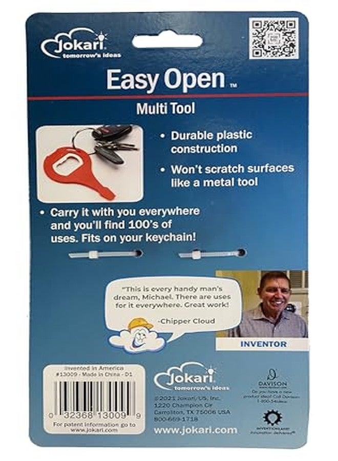 Jokari Universal Easy Open Multi Tool Pry Accessory for Drinks, Paint Cans, Household Fixtures and More. Durable Plastic Gadget Wedges, Pries and Opens Stuck Home Air Filter Covers, Lids or Latches - Image 4