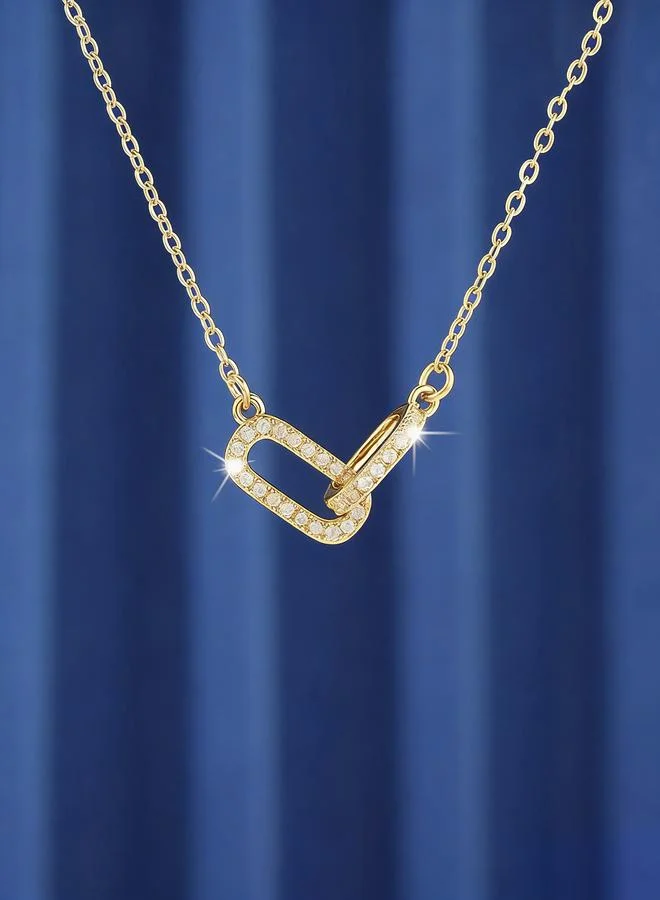 Take Two  Interlocking Ring Pendant Necklace for Women | Best Price UAE