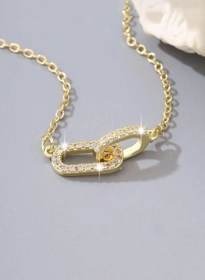 Take Two  Interlocking Ring Pendant Necklace for Women | Best Price UAE