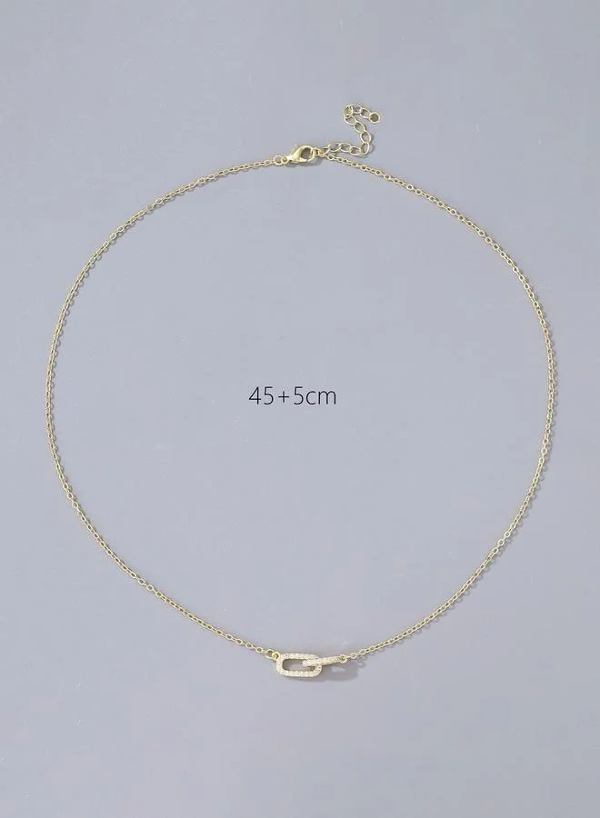 Take Two  Interlocking Ring Pendant Necklace for Women | Best Price UAE