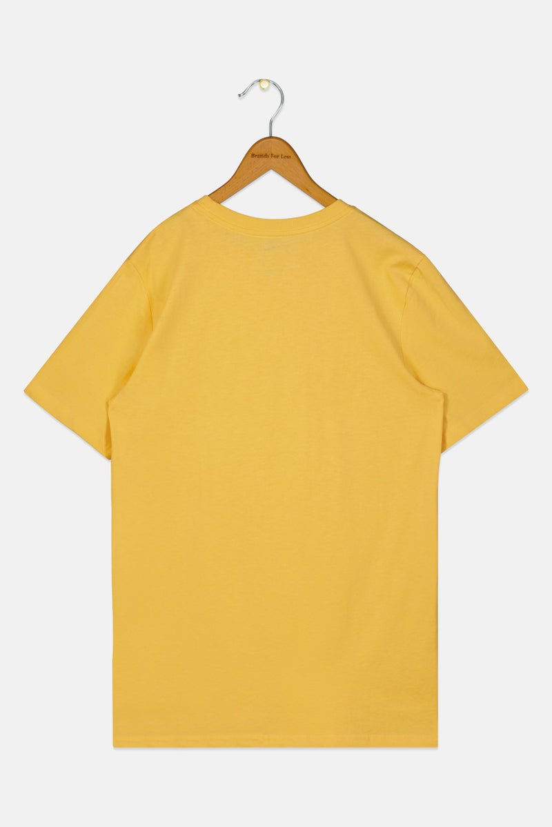 PUMA ملابس رياضية للأطفال الأولاد قميص قصير الأكمام في الهواء الطلق، أصفر فاتح - Image 2