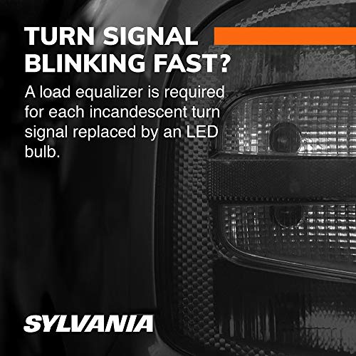 SYLVANIA - Load Equalizer 27 Watt (at 12.8V) - Turn Signal Load Equalizer for LED Light Bulbs, Corrects Hyper Flash & Bulb Out Warning (Pack of 2) - Image 3