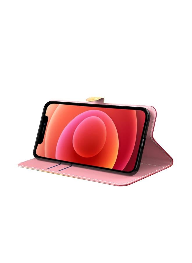 اس-توب جراب لهاتف Infinix Hot 11s X6812، جراب جلدي أفقي بنمط ألوان مائية - Image 5