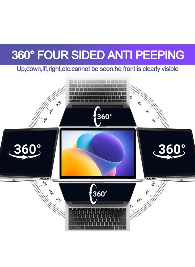 Halloive 360° Privacy Screen Protector for Macbook Air 13.6/13 Inch (2022-2025, M2, M3，M4), Privacy Screen Filter for Macbook Air 13.6 Inch, Anti-Spy/Anti Fingerprint/Anti Blue Light/Anti Glare - Image 2