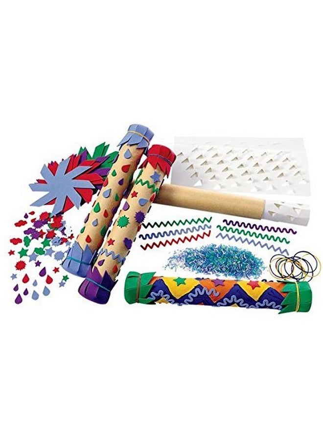 Colorations Rainkit Diy Rainstick Kit For Kids Set Of 12 Eva Foam And Cardboard Native American Craft Kit Selfadhesive Toys For Kids Early Learning Multicultural Social Sensitivity  - Image 1