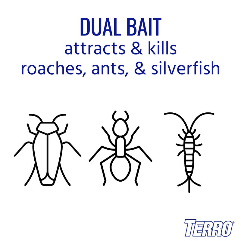 TERRO Ant & Roach Bait - Indoor Ant Killer and Roach Killer - T360SR - Attracts and Kills Ants, Roaches, and Silverfish - 2 Pack - Image 3