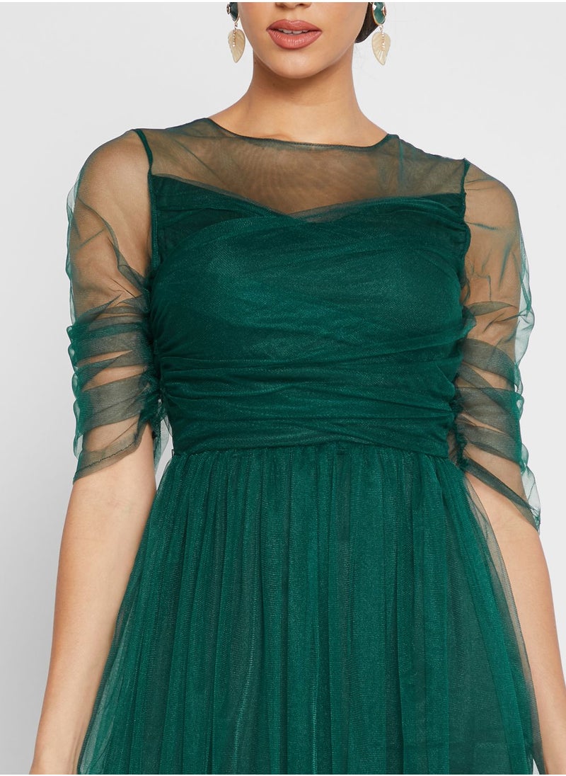 Ella Limited Edition - Round Neck Tule Dress - Image 1