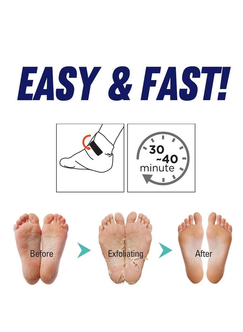 Epielle Epielle-Foot Peel Mask - 2 Pack - For Cracked Heels, Dead Skin & Calluses - Make Your Feet Baby Soft & Get a Smooth Skin, Removes & Repairs Rough Heels, Dry Toe Skin - Exfoliating Peeling Treatment  - Image 4