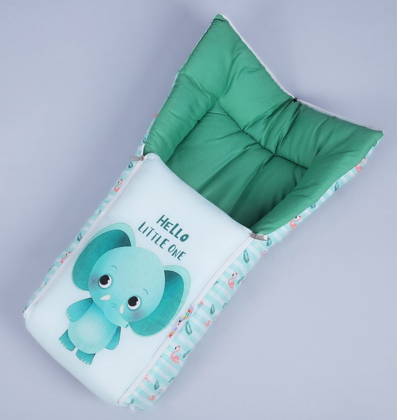 NEW COMERS® 3 in 1 Baby Bed, Sleeping Bag & Carry Nest, Cotton Baby Bedding for New Born & Infant, Travel Friendly Portable Bassinet, for Baby Carrying & co Sleeping, Unisex Baby Sleeping Bed-805 - Image 2