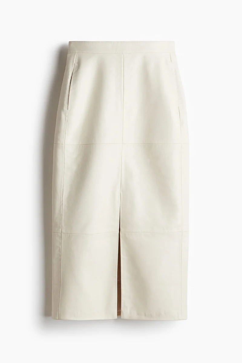 H&M Coated pencil skirt