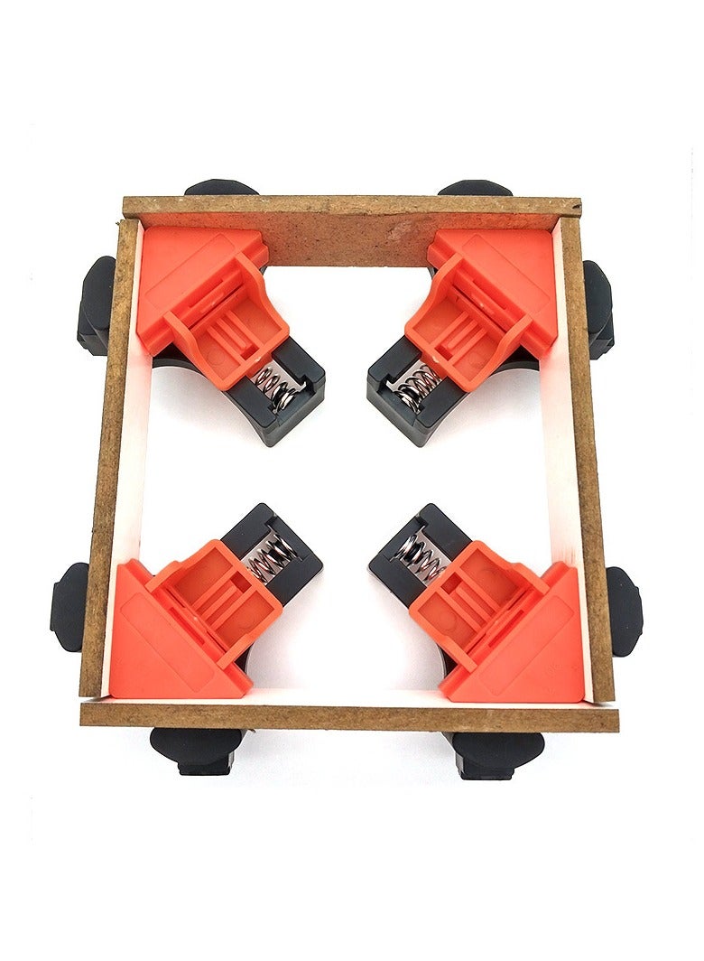Spring Loaded Right Angle Clamp Adjustable Swing Woodworking Clip Clamp Tool Woodworking 90° Right Angle Clamps - Image 1