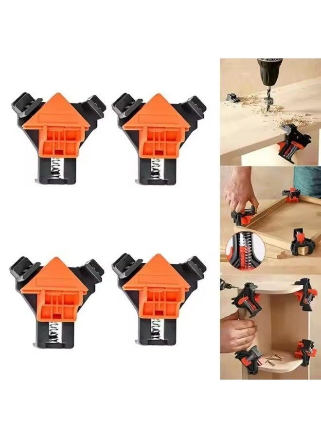 Spring Loaded Right Angle Clamp Adjustable Swing Woodworking Clip Clamp Tool Woodworking 90° Right Angle Clamps - Image 5