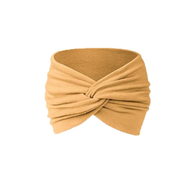 Generic Bohemian Elastic Sports Headband for Women 16# light yellow 