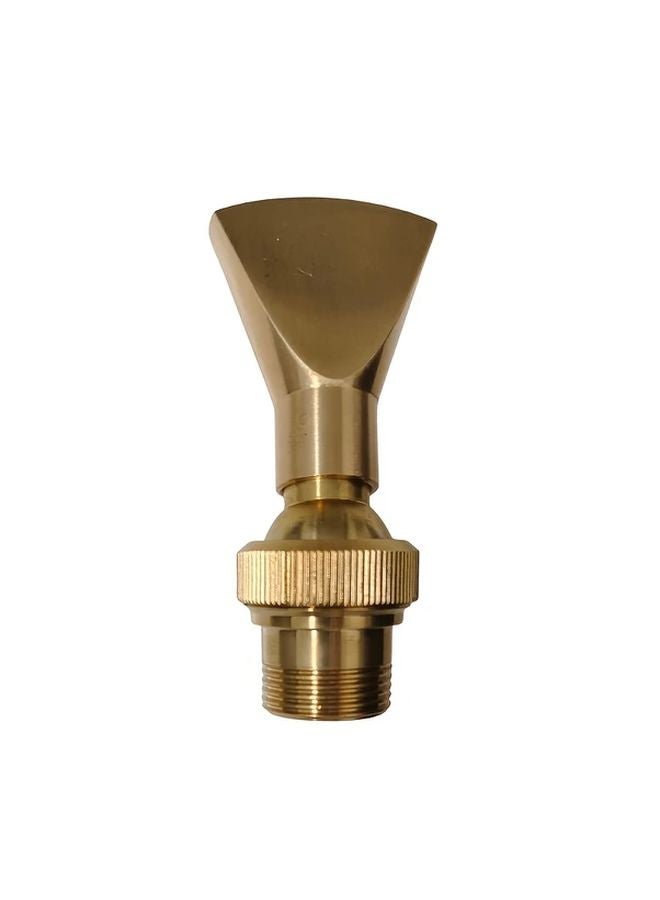 Variant Fan Shaped Brass Fountain Nozzle Sprinkler Spray Head DN20 Gentle Breeze Water Feature - Image 1
