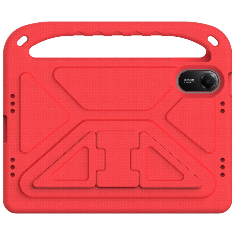 erorex For Xiaomi Redmi Pad 2 Handle EVA Shockproof Tablet Case with Holder(Red) - Image 2