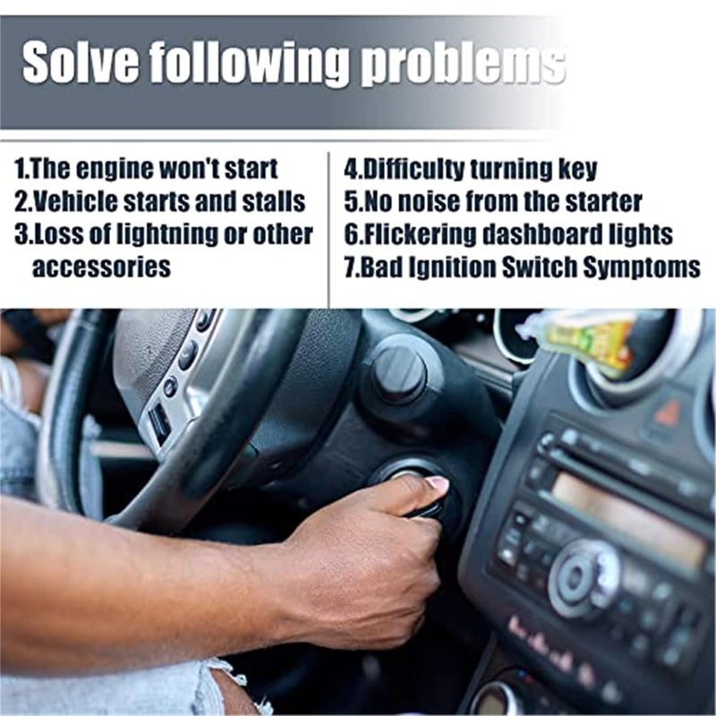 Yurefax Ignition Switch Lock Cylinder with Keys for Nissan - Image 3