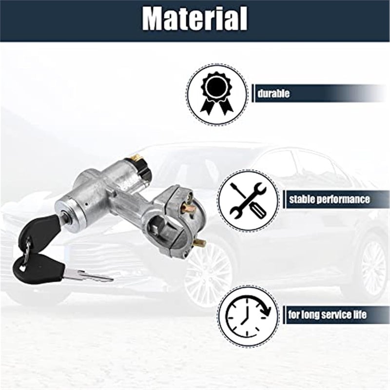 Yurefax Ignition Switch Lock Cylinder with Keys for Nissan - Image 4