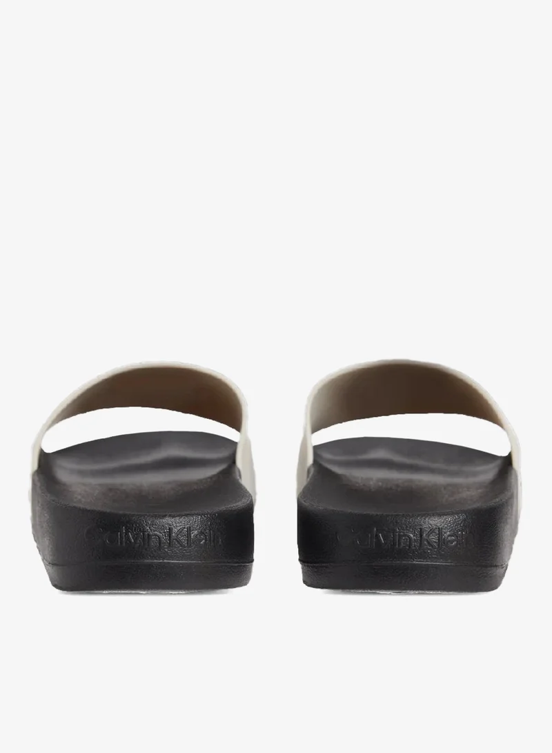 CALVIN KLEIN Moonstruck/Black Logo Sliders for Men | Best Price UAE