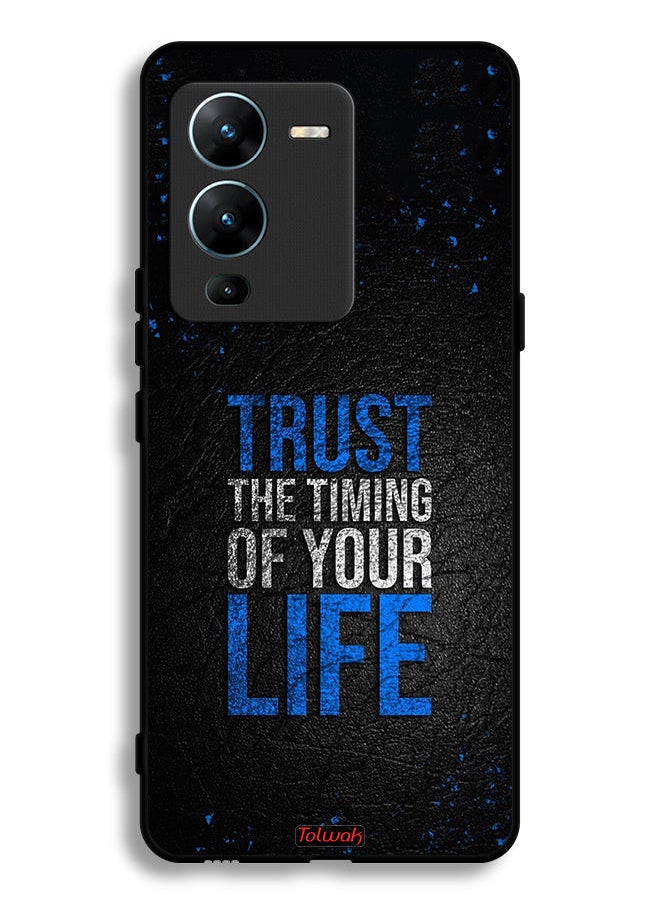 Tolwak - Vivo V25 Pro 5G Protective Case Cover Trust The Timing Of Your Life - Image 1