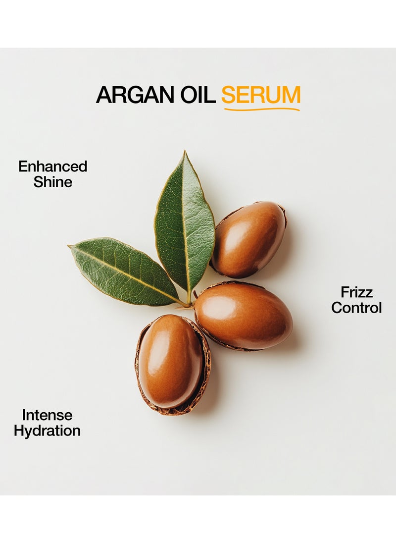 GK Hair - Argan Oil Hair Serum 50ml (Pack of 2) Styling Smoothing Strengthening Hydrating & Nourishing Heat Protection Shine For Frizzy Dry Damaged Hair - Image 1