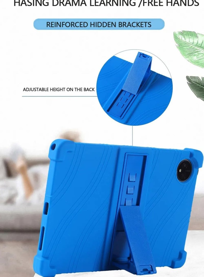 VKL Tablet Case Compatible with Xiaomi Redmi Pad SE 8.7 inch 2024 Stand Cover Soft Silicon Kids Case For Redmi Pad SE 8.7'' (Blue) - Image 2