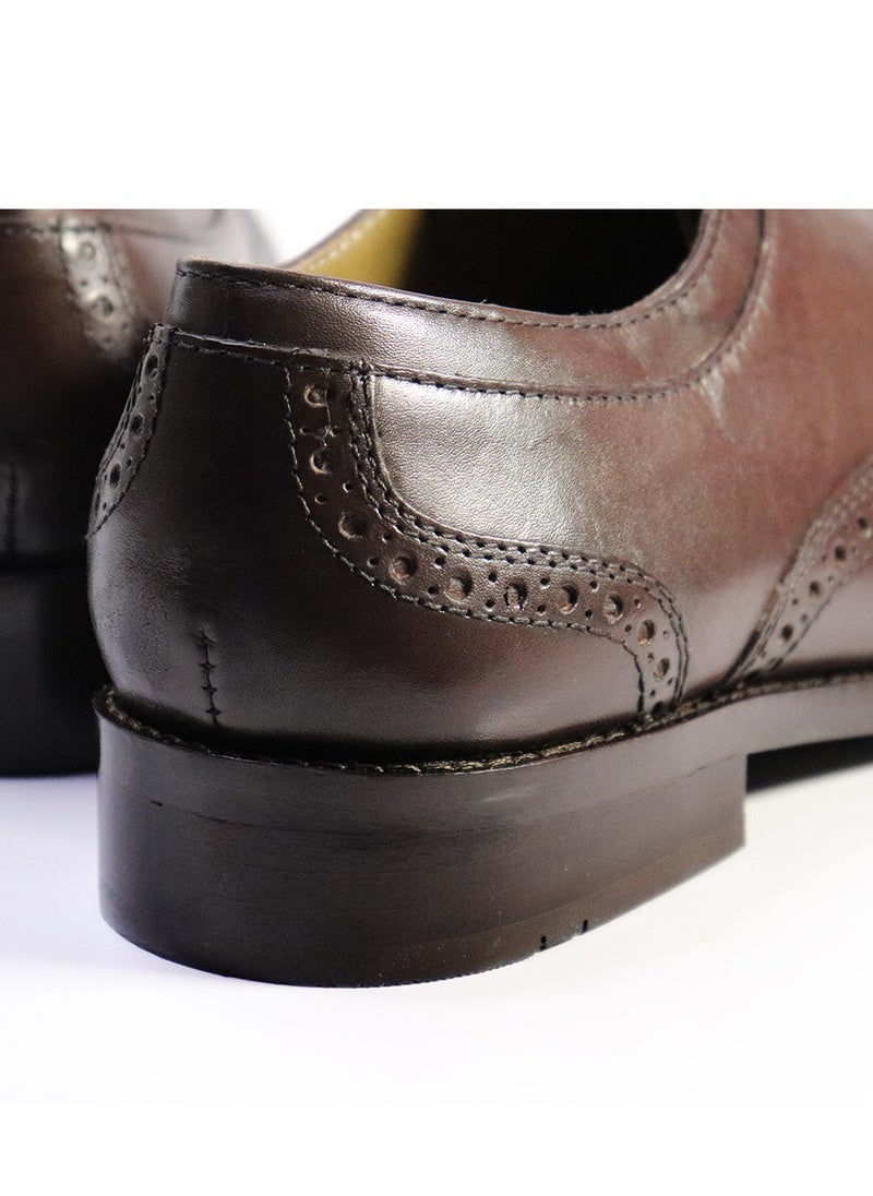 Mont Hawk - Men's Classic Wingtips Genuine Leather Shoes - Image 1