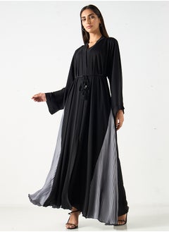 Hadiyath Al Madinah Flowy Pleated Abaya - HM  - Image 1