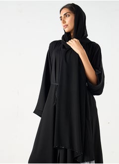 Hadiyath Al Madinah Flowy Pleated Abaya - HM  - Image 2