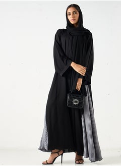 Hadiyath Al Madinah Flowy Pleated Abaya - HM  - Image 3