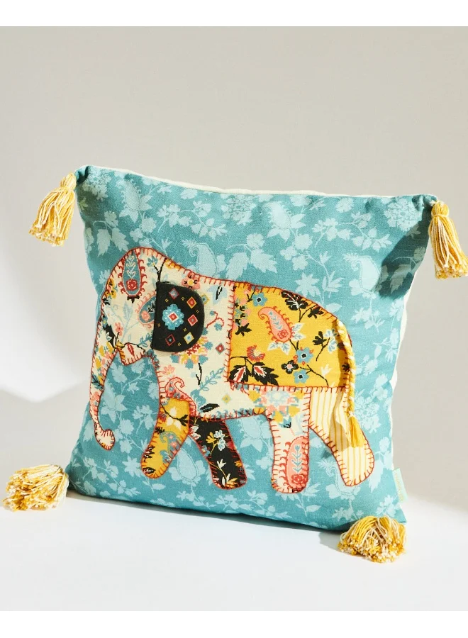 Chumbak Pixel Paisley Ele 16" Cushion Cover