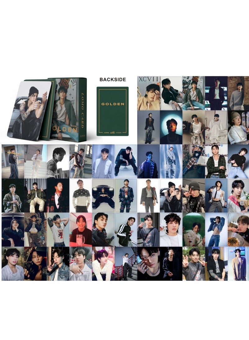55PCS BTS Member JUNG KOOK New Al GOLDEN Personal Lomo Card - Image 2