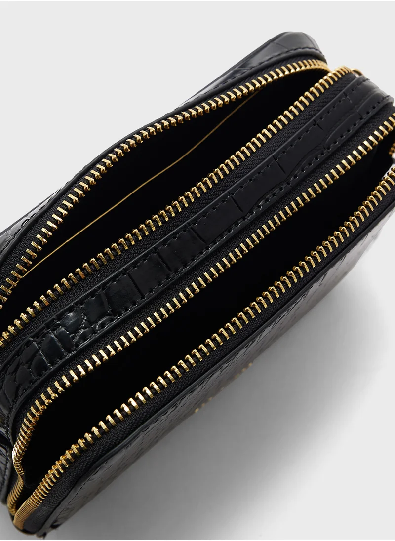Ted Baker Stina Croc Effect Camera Bag