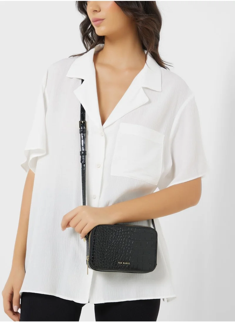 Ted Baker Stina Croc Effect Camera Bag