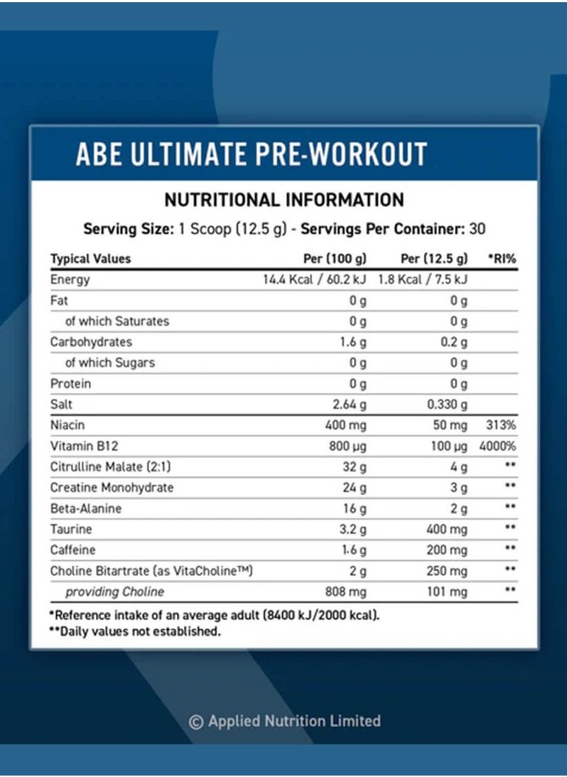 ABE Pre Workout - Blue Raspberry - (30 serving) - pzsku/ZA936133DE0A99076F43BZ/45/_/1733729275/7d3f2246-5a57-42b2-a91b-40eb32a3836e