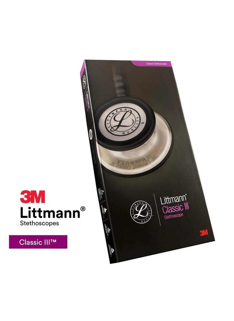 3M 3M Littmann Stethoscope Classic III Black Tube with Standard Finish - 5620  - Image 1