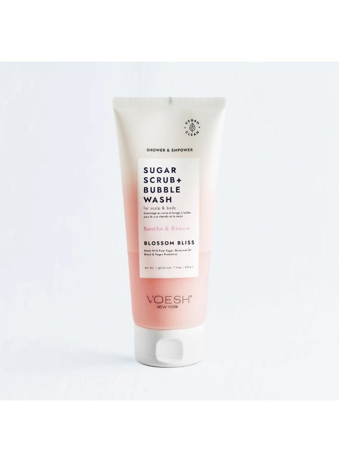 Voesh Sugar Scrub + Blossom Bliss Bubble Wash - Image 2