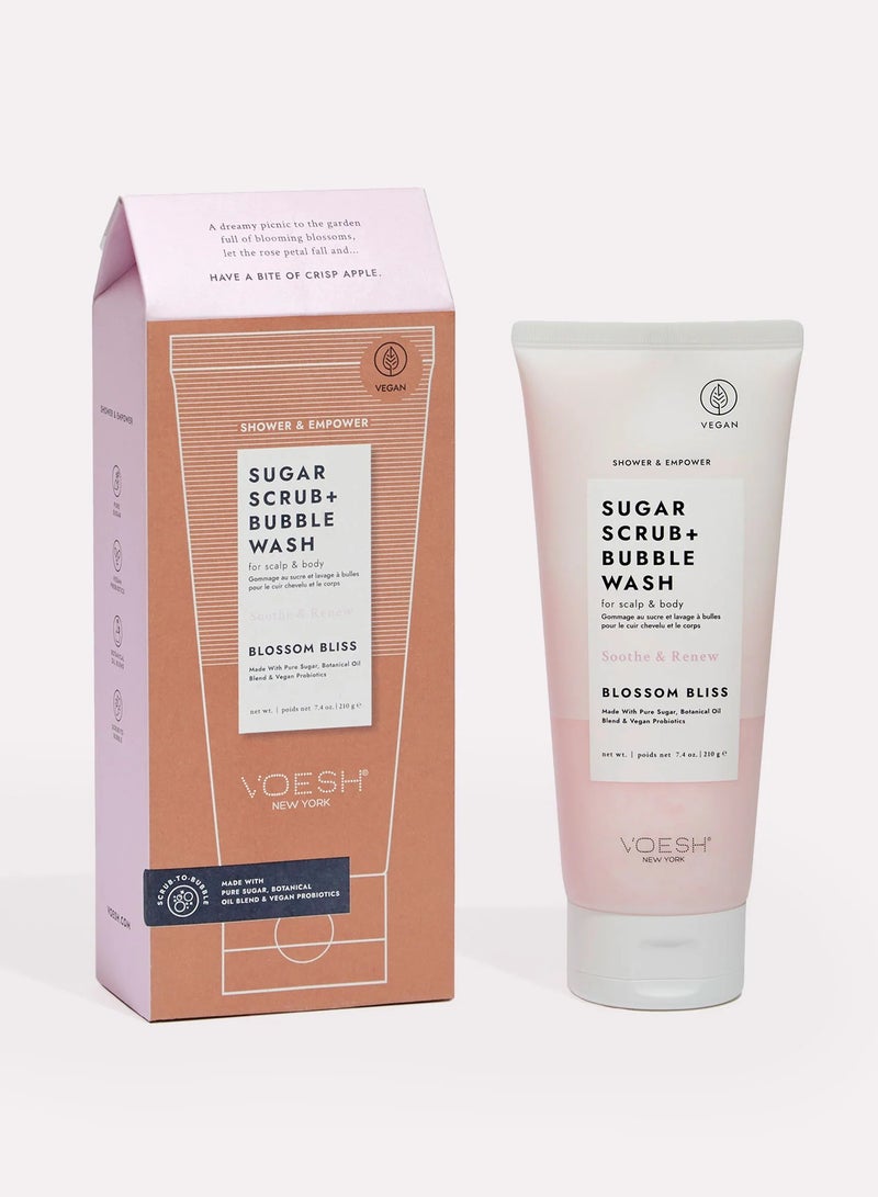 Voesh Sugar Scrub + Blossom Bliss Bubble Wash - Image 3