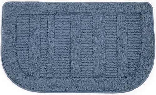 BEQHAUSE 30x18 Inch Kitchen Rug Mat Durable AntiSlip Absorbent DirtResistant Pet Mat Machine Washable Blue
