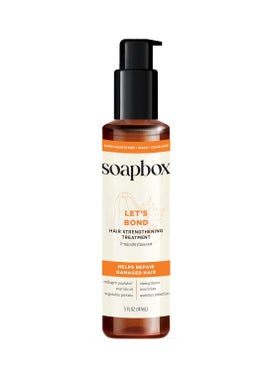Soapbox Soapbox Lets Bond Hair Treatment with Collagen Peptides  Repair Damaged Hair Prevent Breakage Nourish  Strengthen Fine Frizzy Hair Paraben Free  Color Safe 5oz 