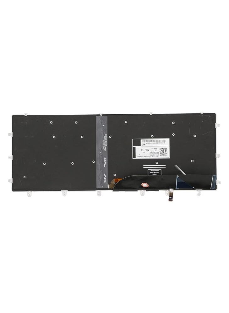 ماركة غير محددة لوحة مفاتيح بديلة لجهاز Dell XPS 15 9550 9560 9570 Precision 5510 5520 5530 5540 & inspiron 15 7558 7568 كمبيوتر محمول Dell Precision 5510 لوحة مفاتيح مع تخطيط أمريكي بإضاءة خلفية P/N: 0VC22N 0GDT9F  - Image 4