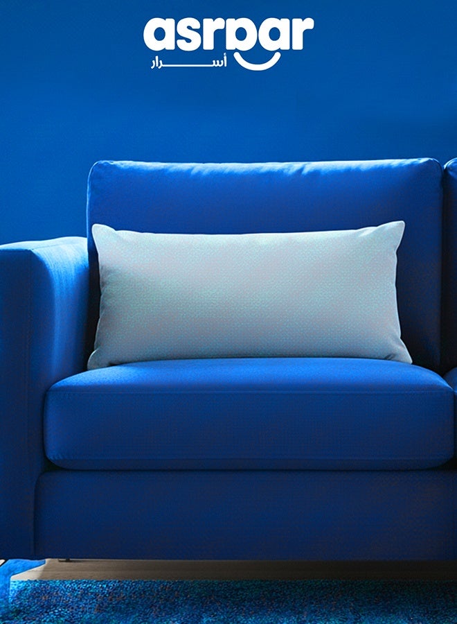 أسرار 1 قطع | كوشن ديكور سادة مناسب لغرفة المعيشة على الكرسي أو الأريكة – بدون حشوة – 50×30 سم – الأبيض - Image 1